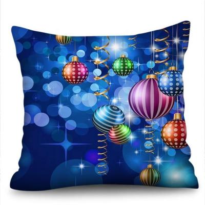 China Seat 4 Pieces of Decorative Cotton Pillow Sling Cover Case Christma Cotton Sets for sale