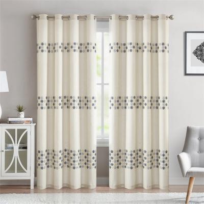 China Wuxi Cheap Traditional Panel Polyester Pure Insulated Wholesale Ready Made Window Curtains for sale