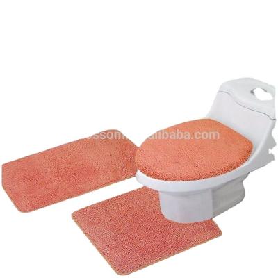 China Sustainable Hot Sale Water Absorbent Polyester Microfiber Fashion Bathroom Set for sale