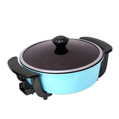 China Household high quality muitifunction electric pan non-stick coating electric pizza pan for sale