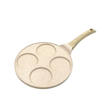 China Joyway Viable 26Cm With Round Pizza Pan Die-Casting Aluminum Grill Pan 4 Cell Egg Pancake for sale