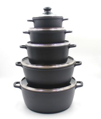 China Sustainable classic die-casting aluminum non-stick cookware set for sale