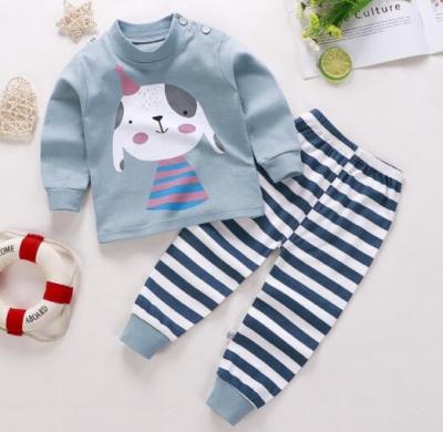 China Autumn And Winter Cotton Children Thermal Underwear Set Thin Cotton Long Johns for sale