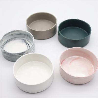 China Manufacturer Personalized Customization Logo Multi Colors Ceramic Wooden Frame Viable Pet Cat Dog Bowl for sale