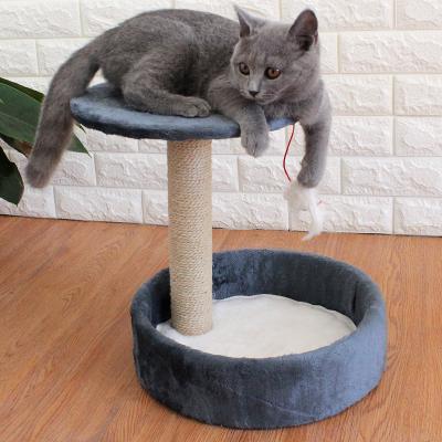 China Sustainable Factory OEM Custom Homemade Small Corner Cat Climbing Trees Tower For Kittens for sale