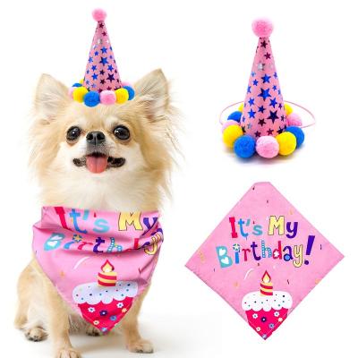 China Custom Print Viable Hot Sale Amazon Pet Bandanas Personalized Dog Birthday Bandana Logo for sale