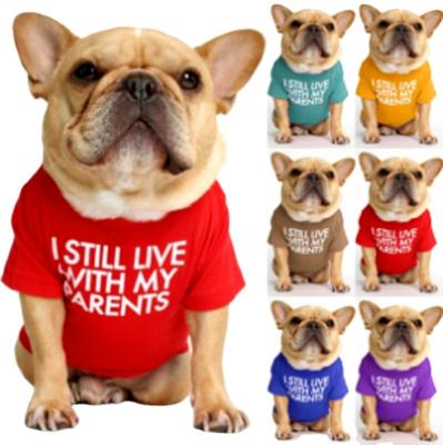 China 2021 Viable Factory Pet Charm Summer Custom Personalized Personalized Small Pet Clothes Safety Printing Dog T-shirts for sale