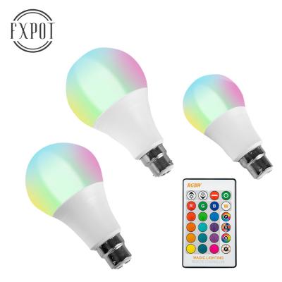 China Fast Delivery High Efficiency FXPOT Most Popular RGB Led Bulb Multi Color Light E27 5W 9W RGBW Led Smart Bulb for sale