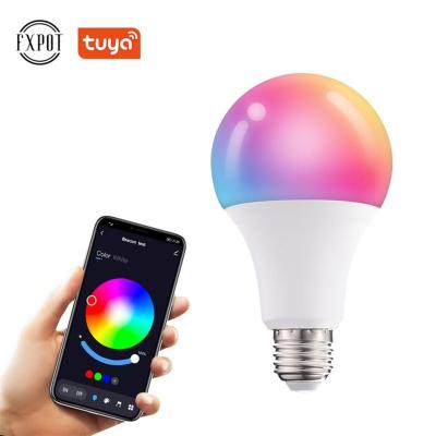 China High Efficiency Fxpot OEM Odm 10W E26 E27 B22 Tuya Smart Lamp Bulb With Tuya Color Changing Tuya for sale