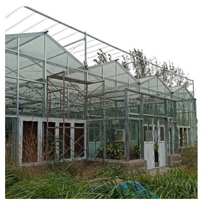 China Suitable Smart Garden Glass Frame Agriculture Glass Greenhouse Sale Quality Price Guaranteed for sale