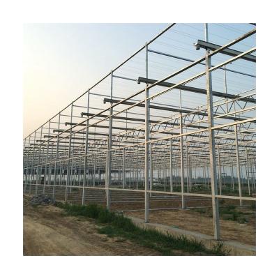 China Chinese Multi Span Garden Greenhouse Glass Efficient Venlo Factory Tempered Glass For Agriculture for sale