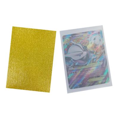 China Custom Magic Trade Wire Drawing Board Game Tcg Yugioh Credit Sports Card Inner Printed Sleeve Holder Protector for sale