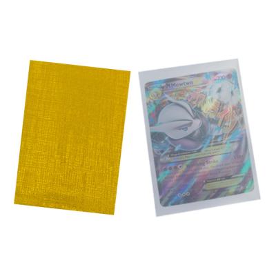 China Plastic Cloth Pattern Board Game Card Sleeve Matte Custom Printing Inner Yugioh Credit Card Protector Hologram Packaging for sale