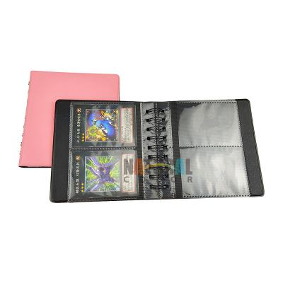 China Engraving Printing Custom Trade PU Card Magic Yugioh Binding 2 Pockets Sleeves Collect Book Kpop Photo Album for sale