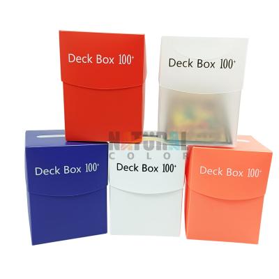 China 100+ Thickness Custom Printing Card Pack Recyclable Plastic Box Playing Board Yugioh Magic Standard Size Storage Case for sale