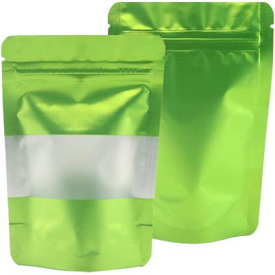 China Custom Printing Colored Moisture Proof Zip Lock Aluminum Foil Bag Backing Up Pouch Three Side Seal Laminated Plastic Pouch for sale