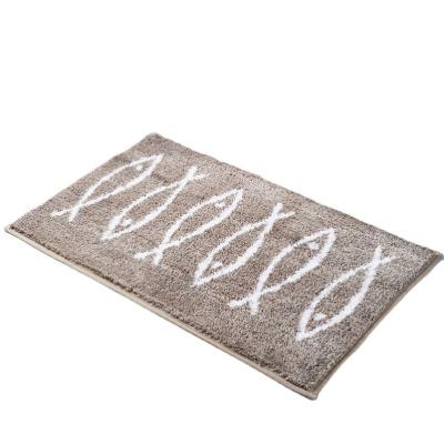 China Washable Super Absorbent Bath Mat Manufacture of Bath Mat Printed Washable Custom Door for sale