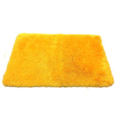 China Excellent Quality Washable Bathroom Floor Covers Soft Shaggy Mat Solid Color for sale