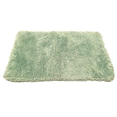 Cina Washable Microfiber Polyester Fabric Bathroom Shaggy Floor Carpet Solid Plain Bath Covers in vendita