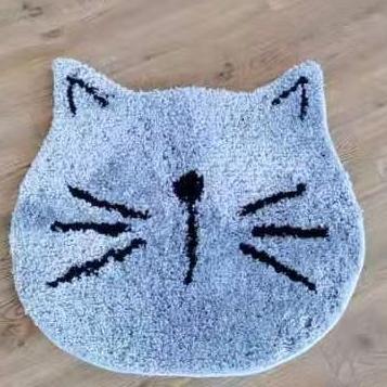 Китай Round Shape Cat Non-slip Animal Door Mat Cheap Washable Carpet Bedroom Floor Mat Home Carpet продается