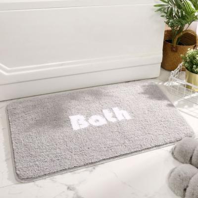 China Washable Simple Washable Home Non-slip Door Mat Floor Bathroom Foot Mat Home Toilet Absorbent Door Mat for sale