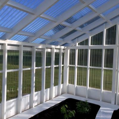 China Industrial Anti-UV Corrugated Plastic Roof Polycarbonate Sheet For Sunhouse Roof for sale