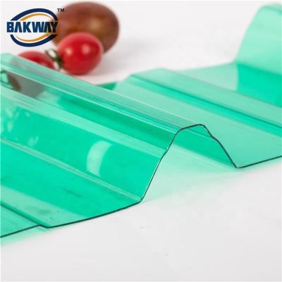 China Eco - Friendly / Waterproof / Nontoxic Waterproof Polycarbonate Roofing Corrugated Sheet Materials PC Sheet for sale