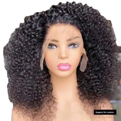 China Kinky Curl Afro Kinky Curl Bob 4x4 13x4 Lace Closure Wig For Men OE for sale