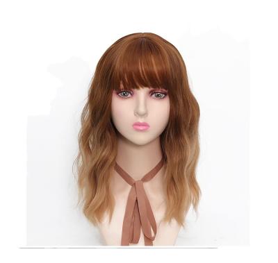 China High Quality Short Wave Bob Long Gradient Color Wholesale Matte Cosplay Glueless Cheapest Body Wave Wigs Online for sale