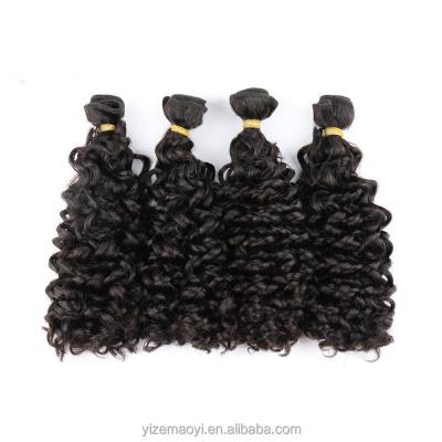 China Water Wave 10A Double Spring Curly Brazilian Hair Extension Factory Direct Selling for sale