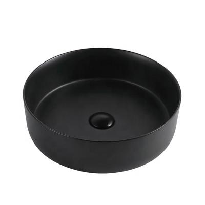 China Easy Clean Ceramic Round Wash Basin Art Luxury Color Bathroom Sinks Wash Basin for sale