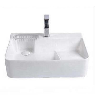 China Easy Clean Modern Design Square Style With Kneading Board Bathroom Laundry Basin Basin Sink for sale