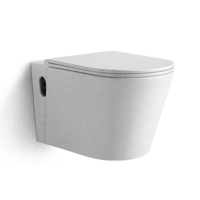 China European Wall Hung Washdown Toilet Wall Mounted Concealed Cistern China Factory Wall-Hung Toilet for sale