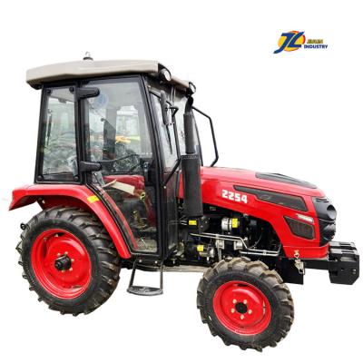 China Construction Material Shops W JIULIN China WD 40 Tractors 4x4 50HP 60HP Compact Tractor With Loader And Small Backhoe Wheeled Tractor for sale