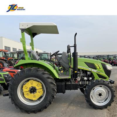 China Building material shops 80 hp 4wd heavy duty farm tractor with front end loader backhoe farm implements for sale made in china 40 HP 50HP 60HP Jiulin for sale