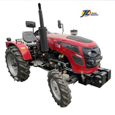 China Construction Material Stores W Jiulin Mini Tractor 30 HP 40 HP 2WD 4WD Compact Farm Wheel Tractor With Tiller Rotary Shovel For Agriculture Made In China for sale