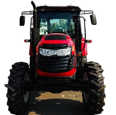 China Construction material stores W JIULIN agriculture equipment 4wd 4x4 120 hp farmtrac brazil farm tractor with ac cabin tractor front loader for sale in china for sale