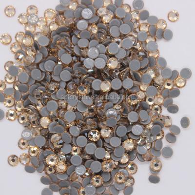 China Factory Wholesale Lead Free Hot Fix Rhinestone Crystal Volume In Flat Back Glass Stones For Nail Arts for sale