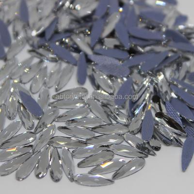 China Wholesale Flatback Hot Fix Rhinestones Crystal Raindrop Crystal For Hot Fix Patterns for sale