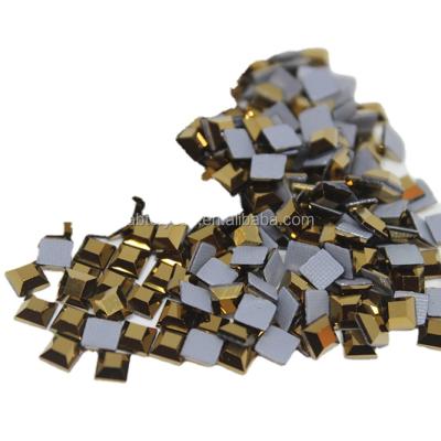 China Wholesale Hot Fix Flatback Crystal Rhinestone Square Aurum For Hot Fix Patterns for sale