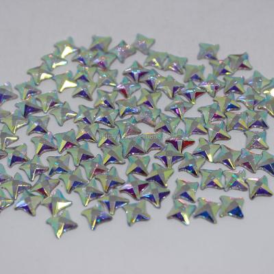 China Factory Non Hot Fix AB Crystal Glass Crystal Rhinestones In Flat Back For Nail Art for sale