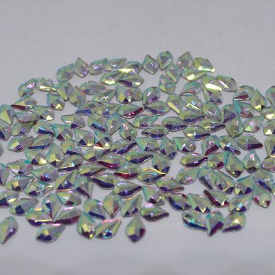 China Iron on at any ABTOP factory outdoor sale of non hot fix rhinestone crystal volume in flat back shaped ab crystal stones for sale