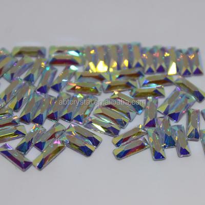 China Flatback factory sale hot fix rhinestone volume in flat back shaped crystal stones by abtop ab crystal rhinestones for sale