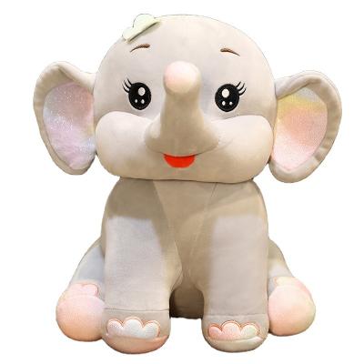 China Soft Toy Custom Animals Plush Toy Stuffed Animal Blue Cute Plush Polyester Stuffed Bedtime Gift Elephant Toys for sale