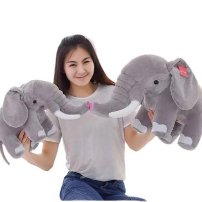 China Creative Custom Plush Toy Gray Plush Toy Wholesale OEM Soft Large Ears Stuffed Elephant for sale