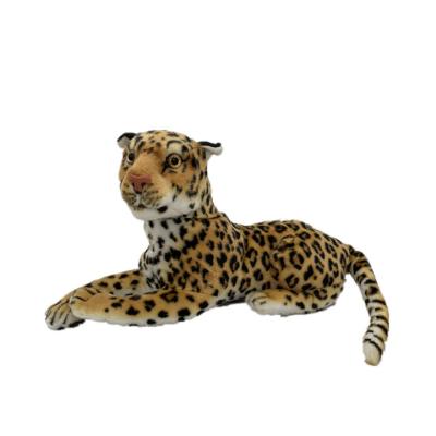 China Gift Kids Toys New Design Leopard Plush Brown Stuffed Toy Realistic Sitting Brown Plush Toy for sale