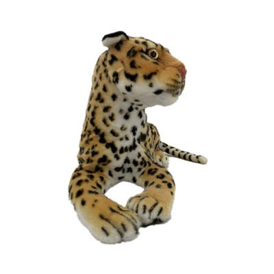 China Gift Children Toys Simulation Leopard Stuffed Plush Animal Panther Doll Toy Leopard Creative Pillow Gift for sale