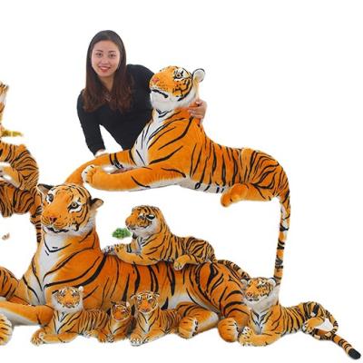 China Gift Kids Play Tiger Doll Tiger Plush Pillow High Quality Soft Animal Stuffed Tiger Plush Toy Presents For Children for sale