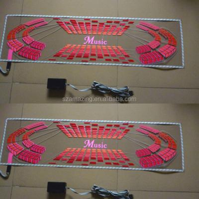 China wholesale car sticker lighting EL /el car flashing sticker can flash with music AMC-050 for sale