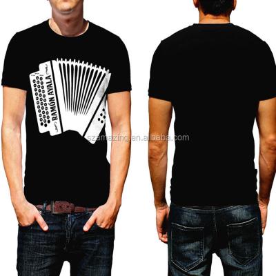 China Anti-pilling Cool Playable Music Accordion Hot Selling Amazing Electronic T-shirt for sale